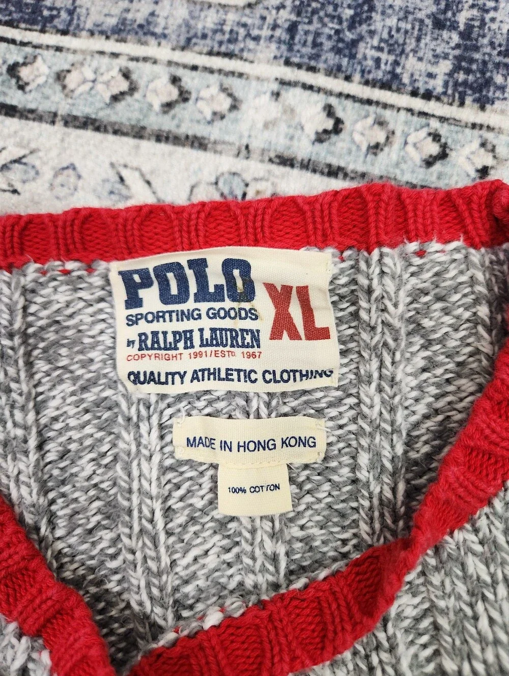 Polo Ralph Lauren Sporting goods Ribbed 100% Cotton sweater